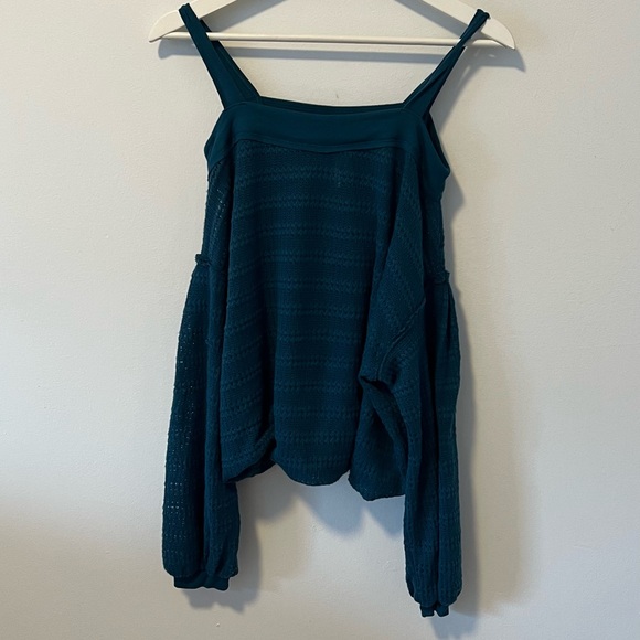 Free People Cold Shoulder Top - Picture 2 of 9